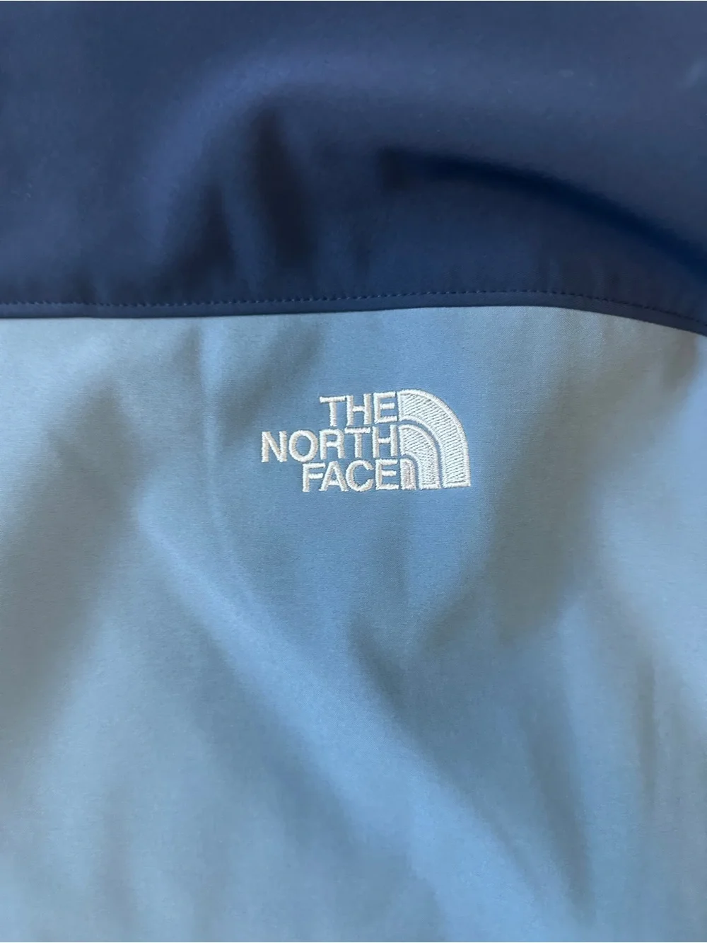 The North Face Men’s Two-Tone Navy and Light Blue Softshell Jacket